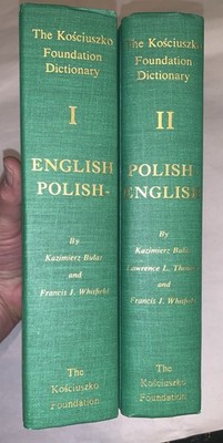 Polish-English/English-Polish Dictionaries Kosciuszko Foundation Vols I & II