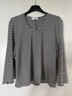 hübsches Shirt, schwarz-weiß gestreift, locker fallend, S/36/38