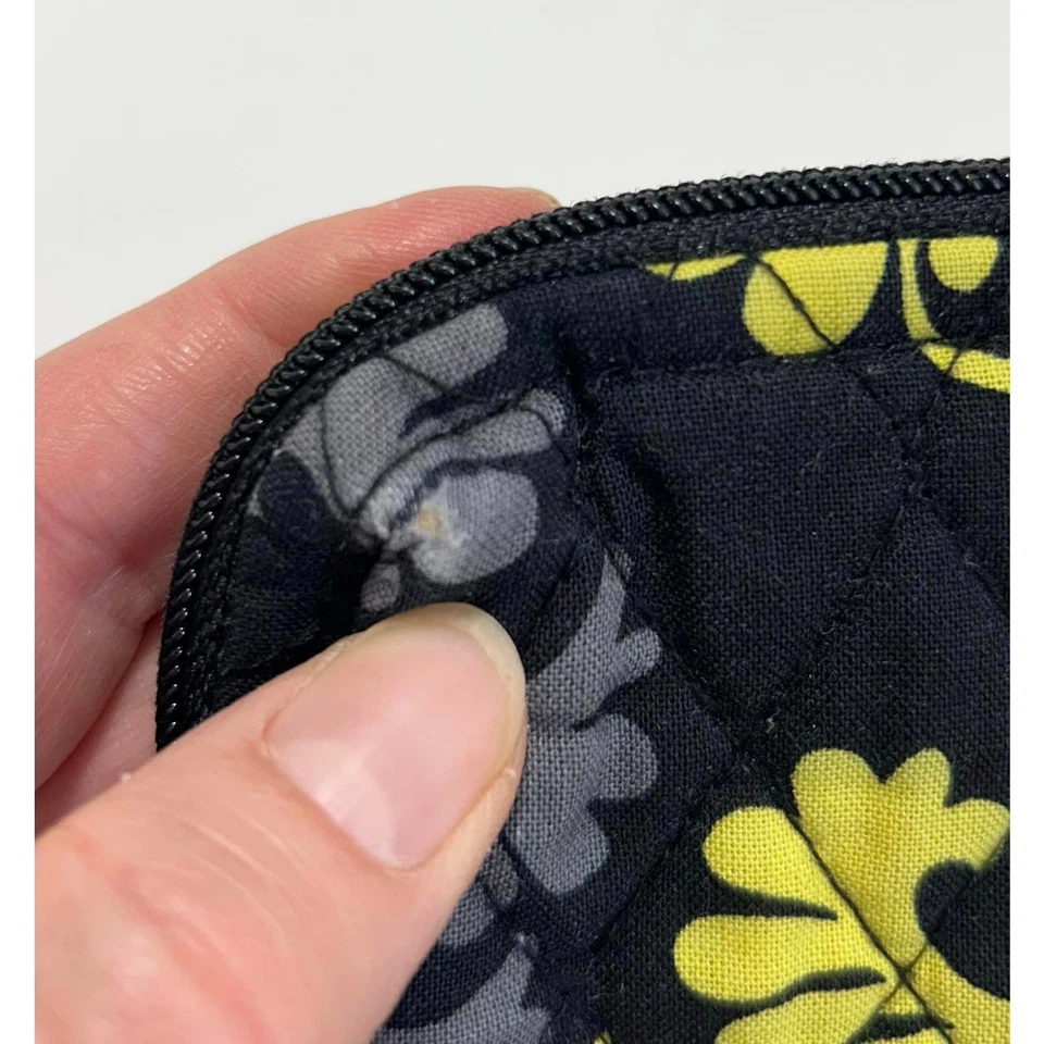 Vera Bradley BAROCO Bolsa de Maquiagem Cosmética Vinil Forrada Algodão Viagem ZIp - Imagem 3 de 4