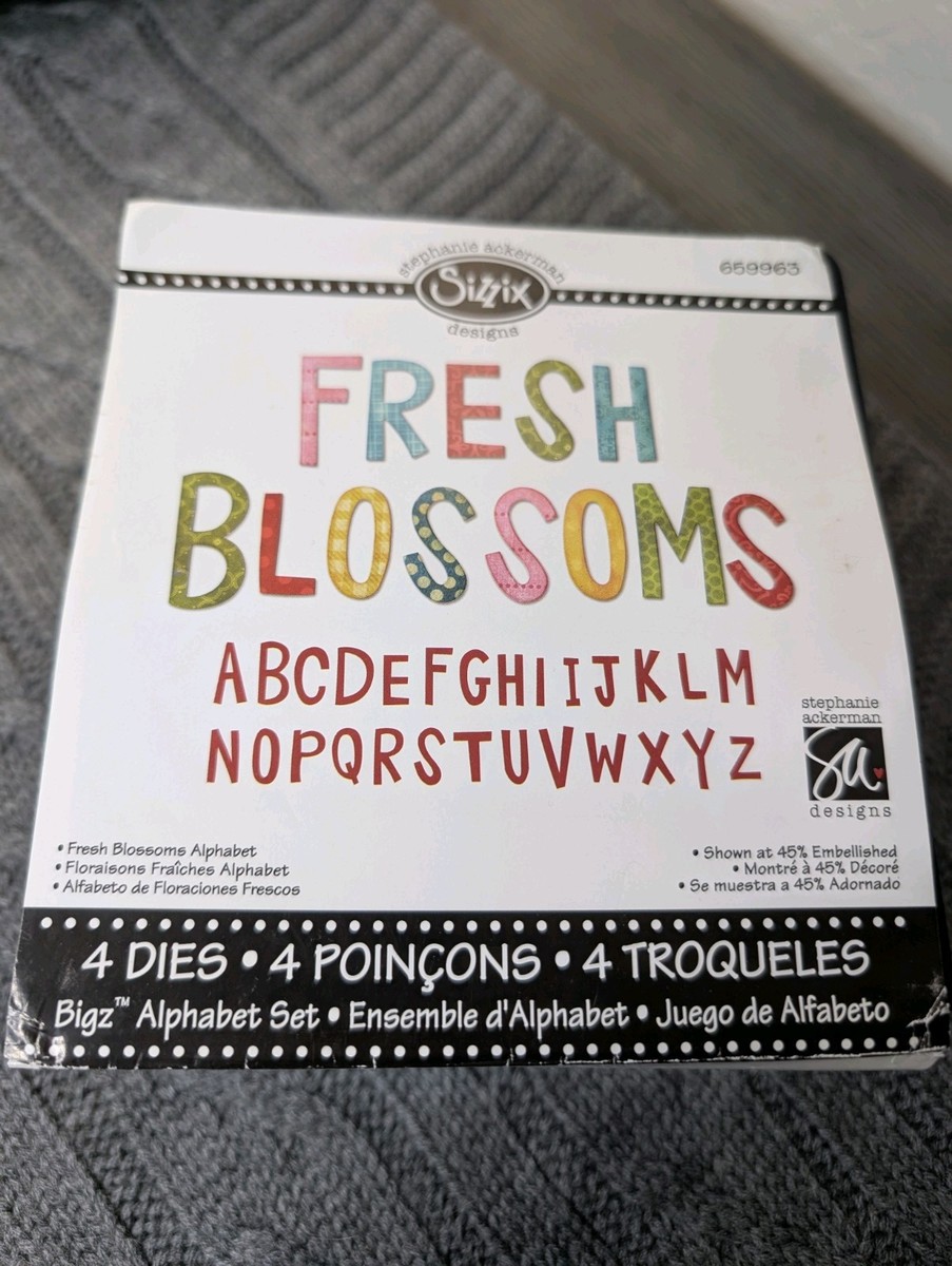 Sizzix Bigz Die Set 4/pkg 5.5 Inch X 6 Inch-fresh Blossoms