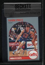 BAS 1990-91 NBA Hoops Mark Price #79 Seal of Authenticity Auto 3c7