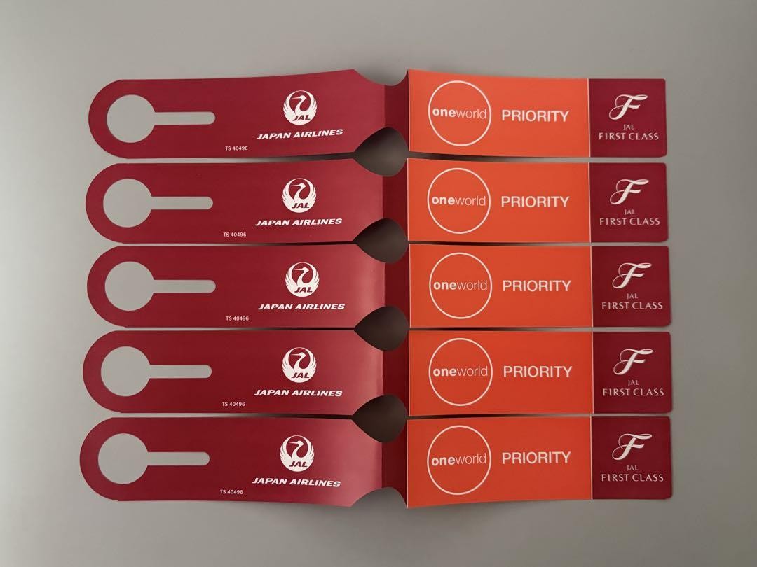 JALファーストクラス　ネームタグ Novelty Jal Japan Airlines First Class Tags 30 Sheets 1 | eBay