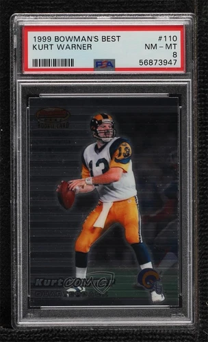 1999 Bowman's Best Kurt Warner #110 PSA 8 Rookie RC HOF