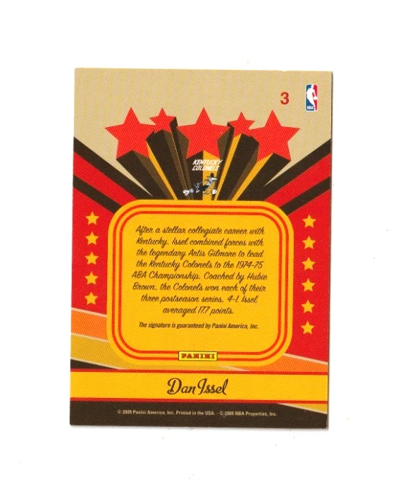 2009-10 Panini Prestige Old School Signatures Dan Issel #3 Auto Salón de la fama Foto 2 de 2