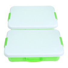 2 Stück Tragbare Sandbox Baby Kind Montessori Tablett Handwerk Organizer Aufbewahrung ✅