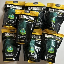 (7) Dasuquin MSM Joint Health Supplement Chews For LARGE Dogs 84ct - NEW C3