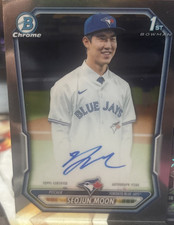 2026 Topps Bowman Chrome #CPA-MS Seojun Moon 1st Bowman Rookie Auto Blue Jays 