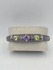 Yellow Gold Amethyst Peridot Bracelet Samuel Benham 925 Silver 14k