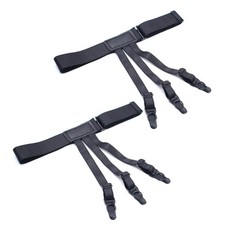 2Pcs/Set Elastic Leg Suspenders Plastic Locking Clamps Shirt Stays Holder Straps