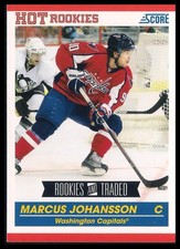 Marcus Johansson 2010-11 Score Rookies & Traded Rookie Card!!. rookie card picture