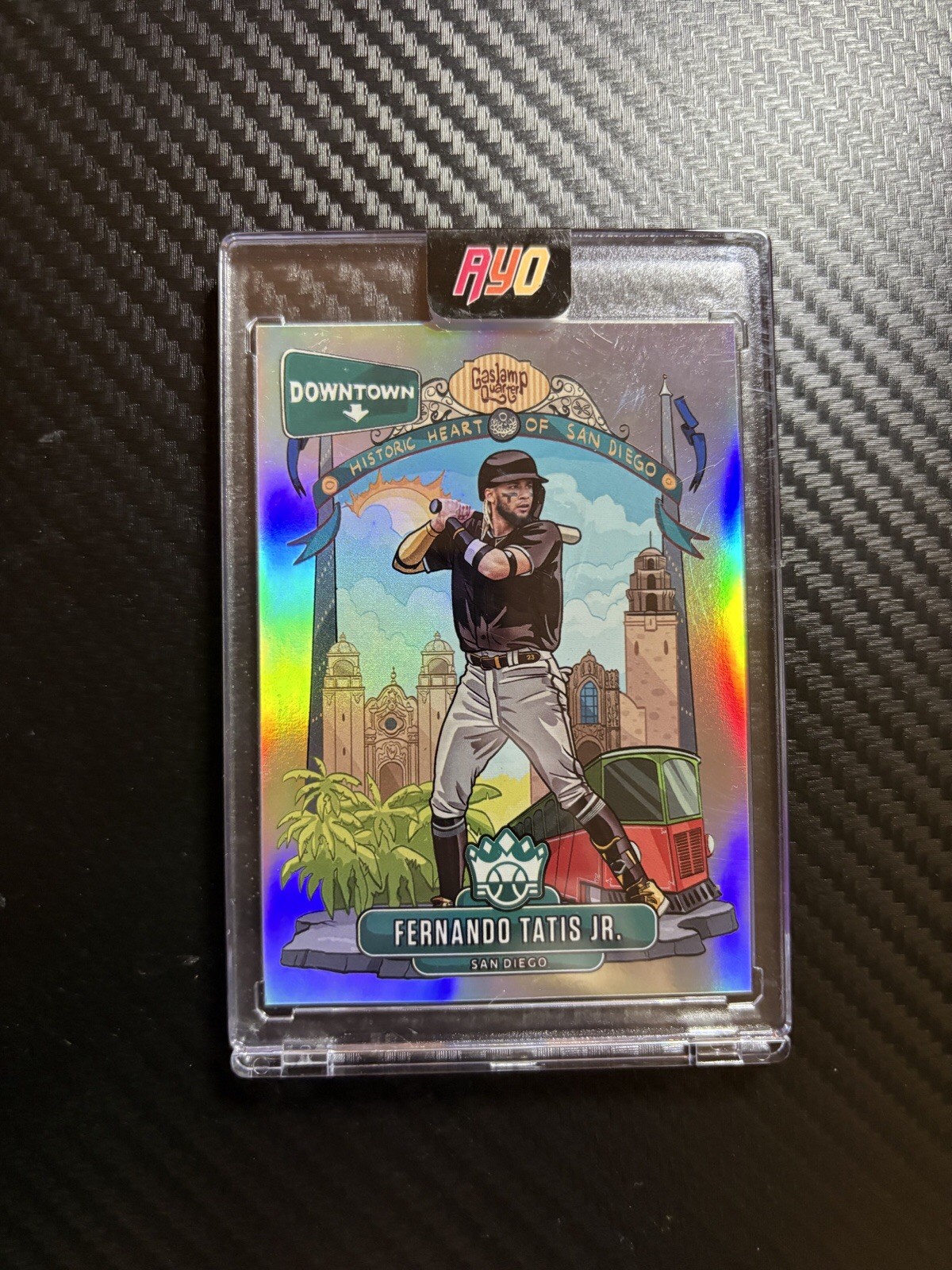 2021 Panini Diamond Kings Fernando Tatis Jr. Downtown SSP Case Hit #D-2 Padres