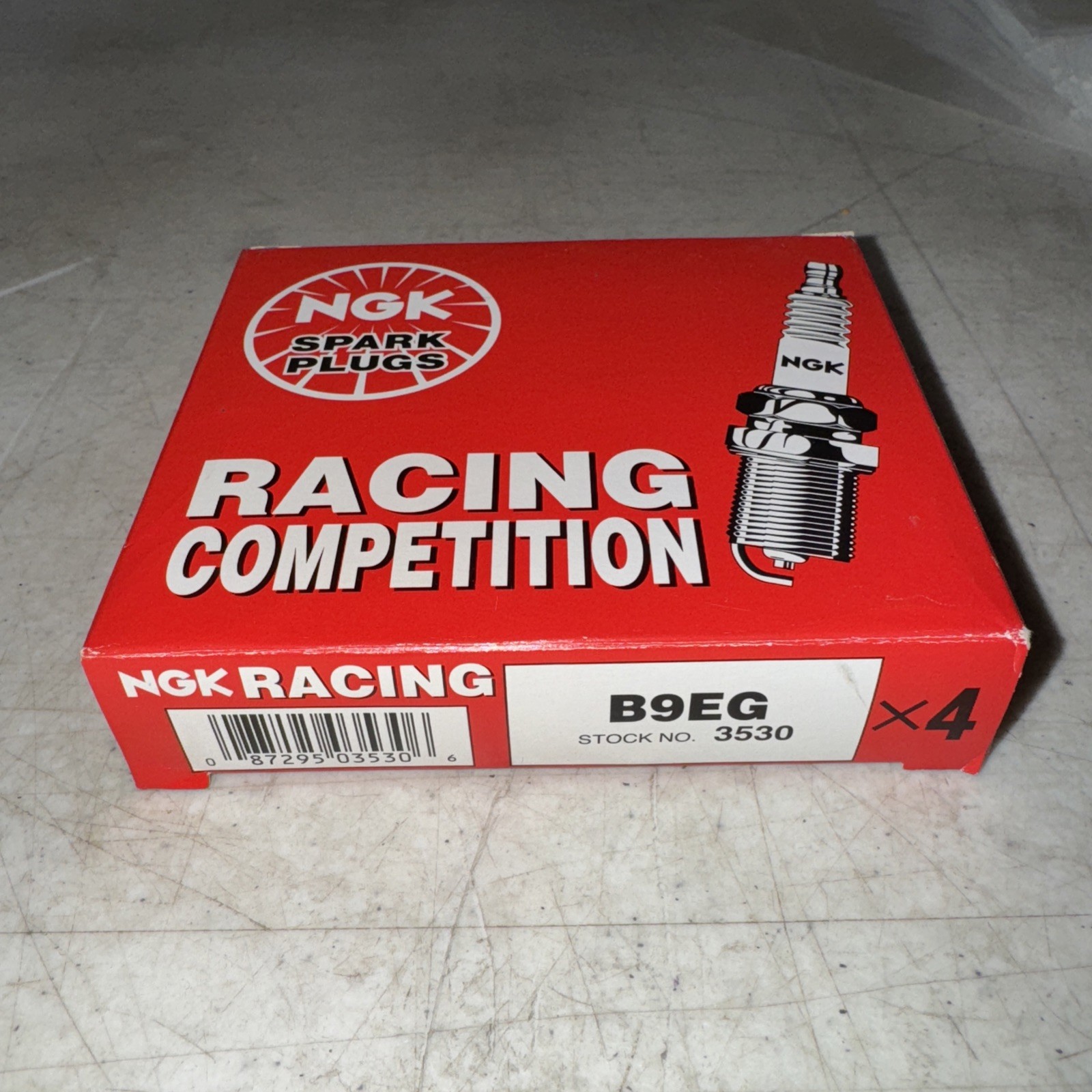 4 Pack NEW NGK 3530 B9EG RACING SERIES SPARK PLUG