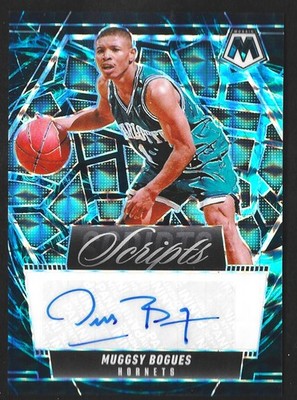 2024-25 Panini Mosaic Scripts Muggsy Bogues Genesis Prizm Auto SSP Hornets