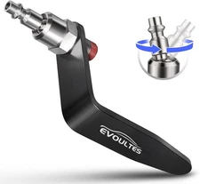 Pneumatic Tool Rafter Hook with 360° Swivel Air Fitting and Organizer Holder