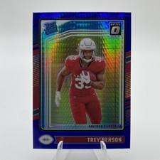 2024 Panini Donruss Optic - Rated Rookie Trey Benson #293 Blue Hyper Prizm (RC)
