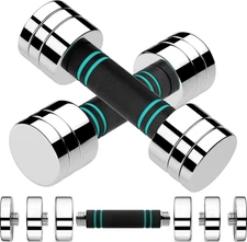 Steel Adjustable Dumbbell Set with Comfort Grip for Home Workouts fast shipping!