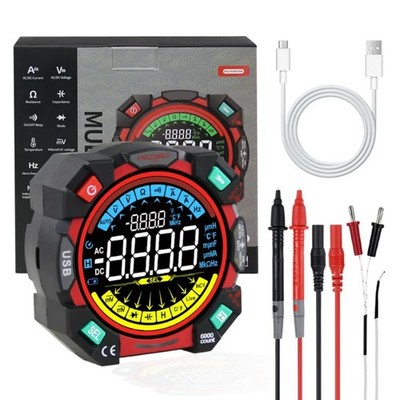 FROGBRO Portable Digital Multimeter Tester 6000 Counts VA Display Auto-Ranging M