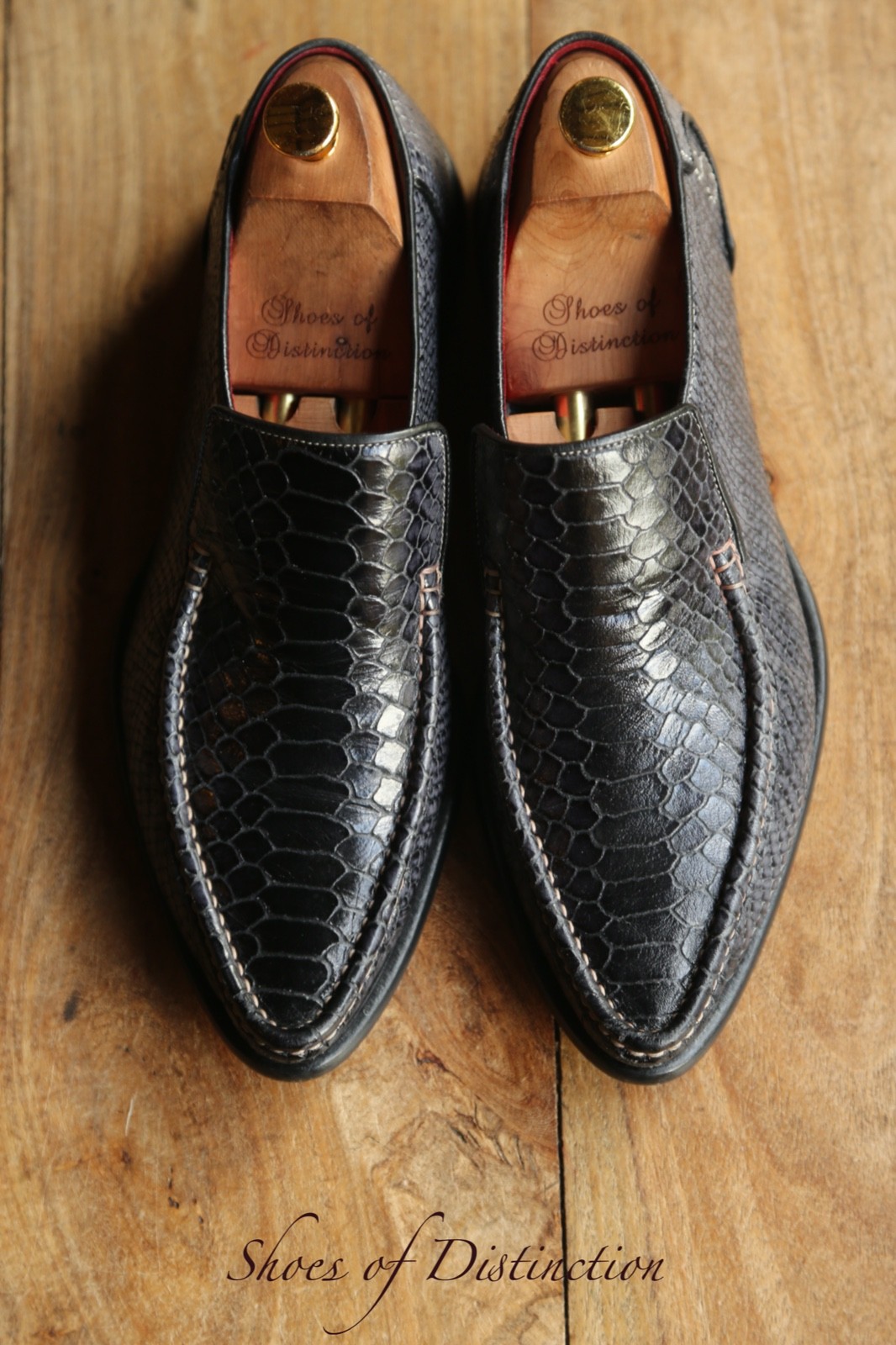 Oliver Sweeney Ravioli Grey Black Python Skin Sho… - image 5