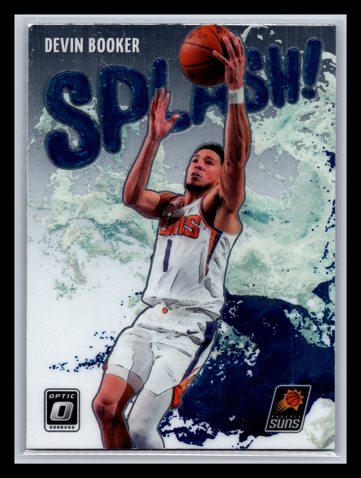 Devin Booker Phoenix Suns 2021-22 Donruss Optic #13 Splash!