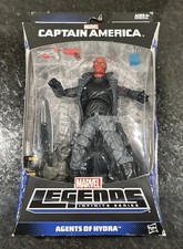 MARVEL LEGENDS CAPTAIN AMERICA AGENTS OF HYDRA RED SKULL FIGURE BAF MANDROID