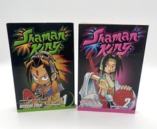 Shaman King Books Vol 1 & 2 Shonen Jump Graphic Novel Manga Japanese Anime PB