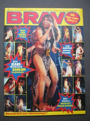 Bravo Nr. 1 1975 Tina Turner Neil Diamond Susan Dey Queen Elton John 1.FC Köln