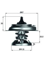 Neu - Mahle TX2985D Thermostat, KüHlmittel FüR Daewoo MERCEDES-BENZ Puch
