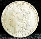 1884 S Morgan Dollar AU++ Great Eye Appeal White Beautiful Coin