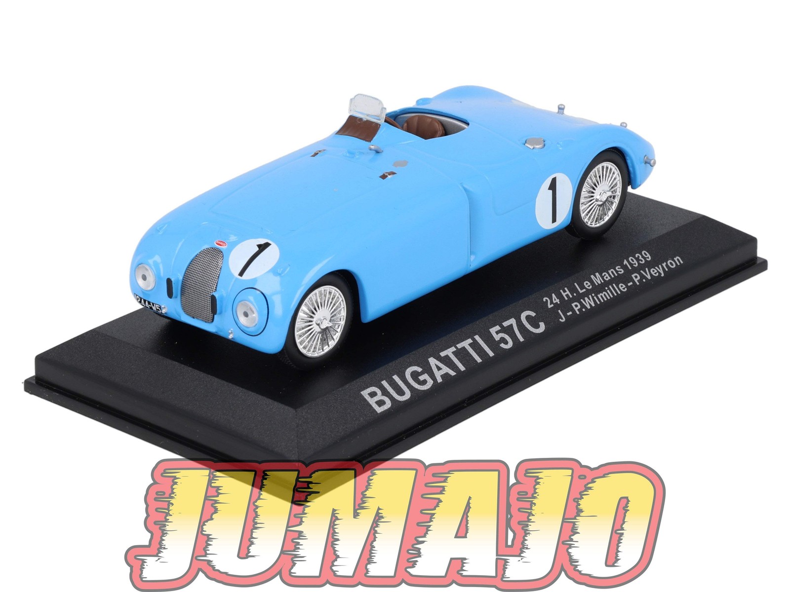 Bugatti 57C Le Mans 1939 miniature IXO RCA138 voiture de course 1/43
