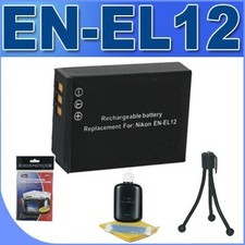ENEL12 Replacement Battery BigVALUEInc Saver Accessory Bundle for Nikon...