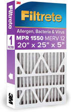 20X25X5 AC Furnace Air Filter, MPR 1550, MERV 12, Fits Trion Airbear, CERTIFI...