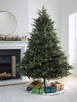 6ft Sherwood Real Look Full Christmas Tree | PE/PVC Tips | Hinged Branches