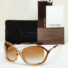 Tom Ford Sunglasses Whitney Gold Brown Gradient Wrap FT0009 TF 9 74F