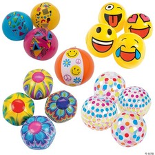 5" Bulk 60 Pc. Super Fun Vinyl Mini Beach Balls Assortment FREESHIP