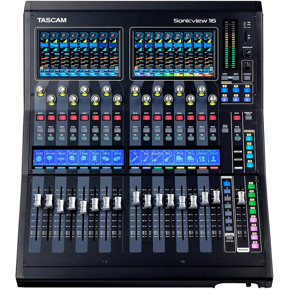 TASCAM Sonicview 16XP 16-Channel Multi-Track Recording - Digital Mixer 965090₽