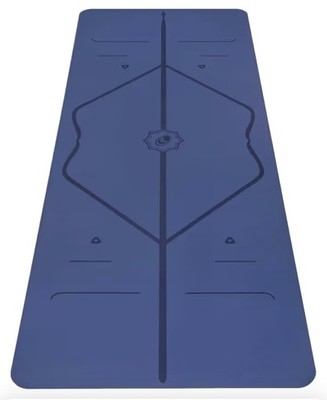 New Liforme Classic Yoga Mat Non Slip Alignment -  4.2mm - w/ Tags - Dusk Blue 