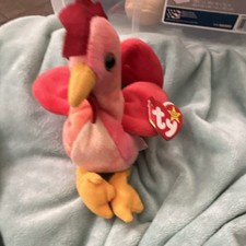 Ty Beanie Babies Retired Original Rooster Plush 1997 Ages 3+ 3-4 8-11 Years