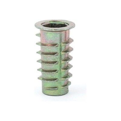 GRAINGER APPROVED 901050-25 Threaded Insert for Soft Wood, PK 25 807TW9
