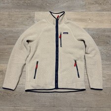 Patagonia Retro Pile Fleece Jacket Mens Size Large El Cap Khaki Full Zip 22801