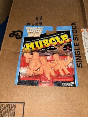 WWE M.U.S.C.L.E. Wrestlers 3-Pack Million Dollar Man, Sgt. Slaughter, Jim Duggan