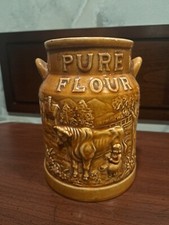 Vintage Brown Rustic Flower Container Made In Japan