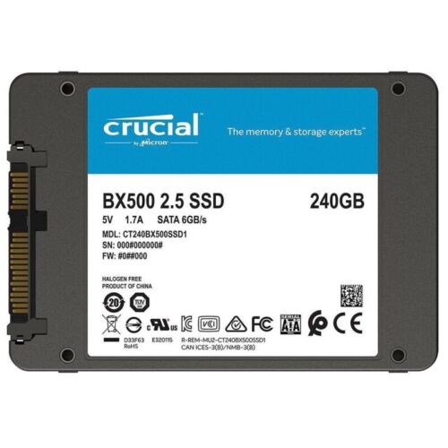 Crucial BX500 2.5" 240GB 480GB 1TB 2TB SATA III Internal Solid State Drive SSD - Picture 7 of 12