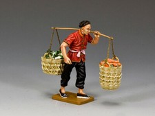 KING  COUNTRY THE STREETS OF OLD HONG KONG HK267M VEGETABLE COOLIE MIB