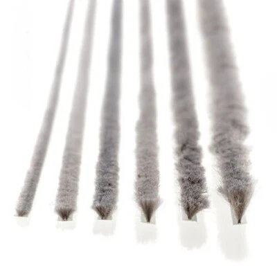 Steigner Dichtung Brosse Autocollante Pour Joints De Porte Gris, 5 M, 6,9 Mm - Photo 1/2