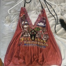 HARLEY DAVIDSON WOMENS HALTER TOP L LOOKS MOR...