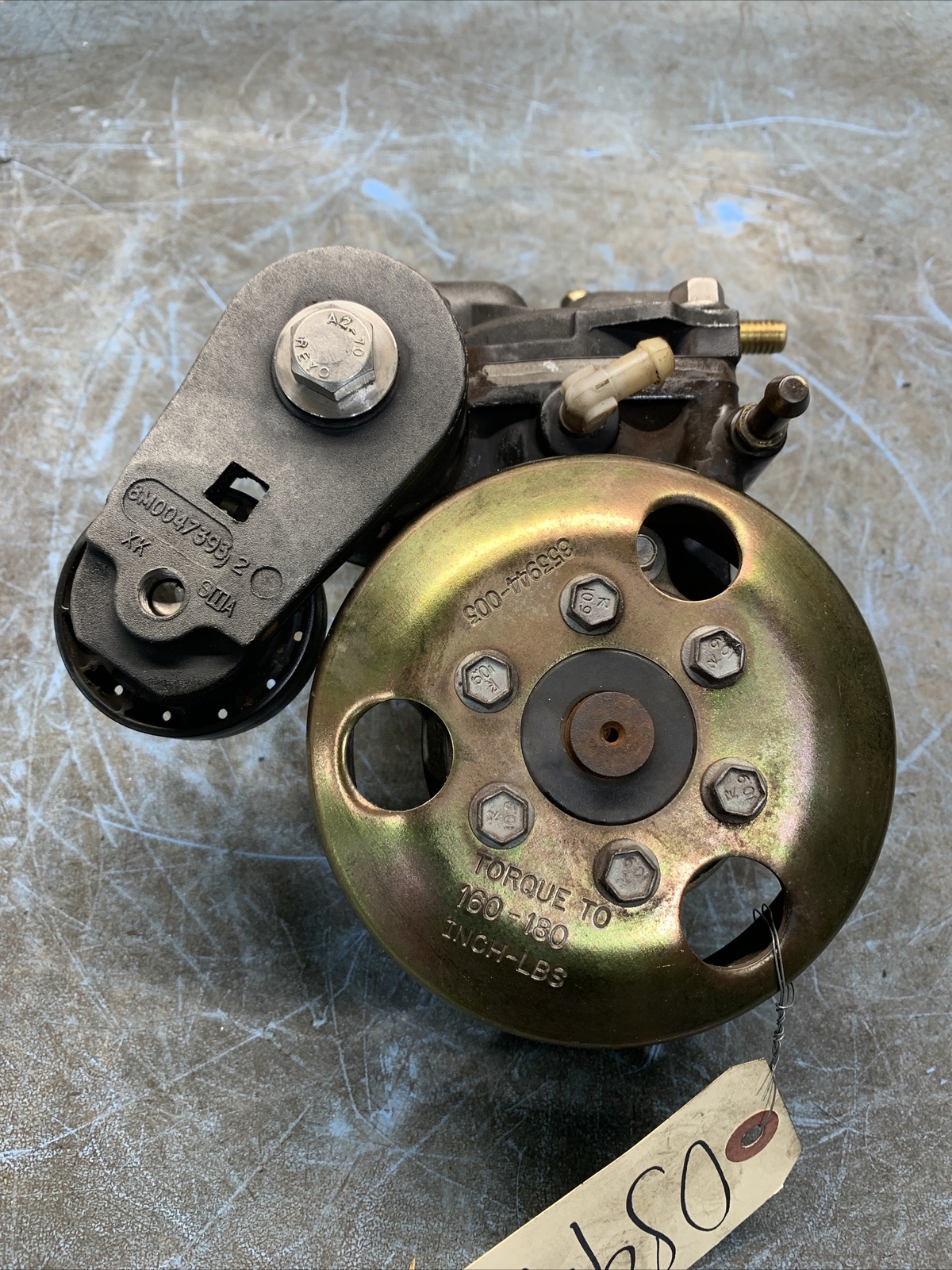 OS9487 MERCURY MARINE OUTBOARD 75HP AIR COMPRESSOR ASSY 8M0050654 