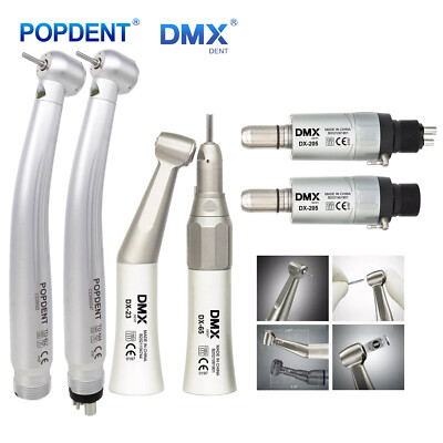 NSK Style Dental Low Speed Straight/Air Motor/Contra Angle Handpiece 2/4 Holes
