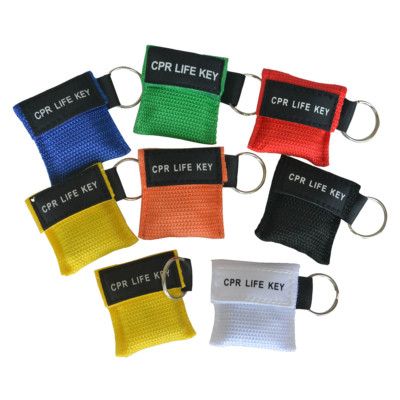 First aid resuscitation CPR Life Key Barrier Face shields Keyring Mouth to Mouth