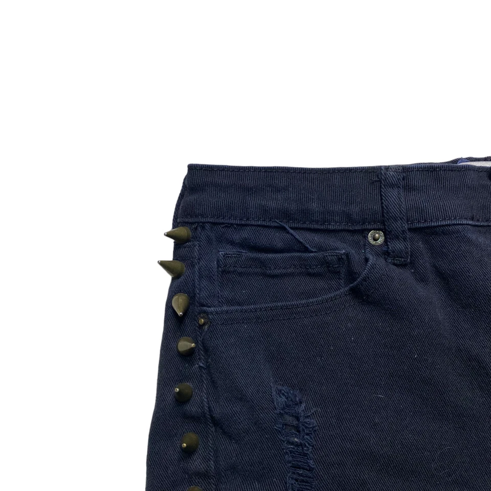 Forever 21 Jean шорты женщин размер 28 высоты с заклепками вырез черный искусственно состаренный - Изображение 4 из 4