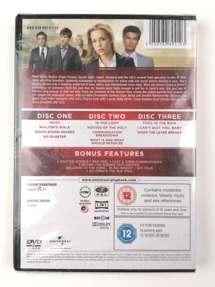 Covert Affairs Season 1 DVD NEW - Image 2 of 2